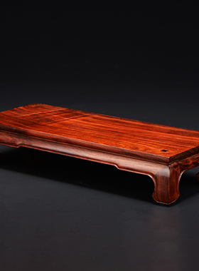 红木家具老挝大红k酸枝木实木底座长方形木制紫砂工艺品底座佛底