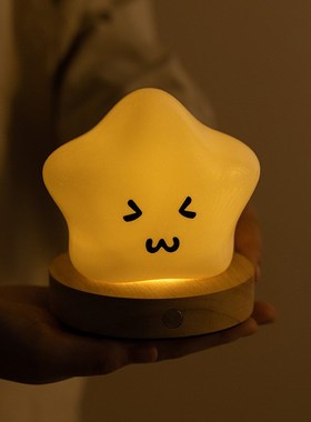 蔡小白2024新款小夜灯婴儿喂A奶护眼充电式台灯卧室床头灯睡眠灯