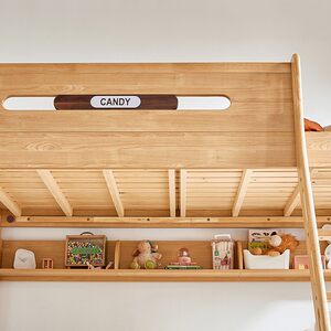 林氏木业上下床双层床实木框高低床小户型儿童上下铺木床子母床KN