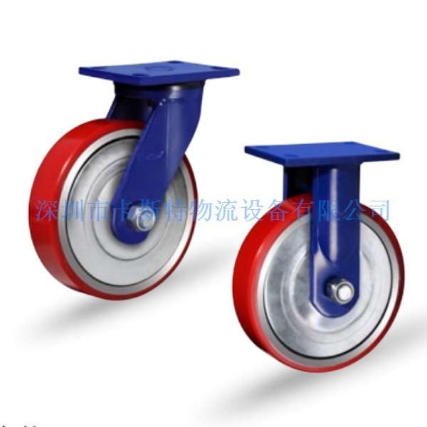 KOCO重载聚氨脂脚轮重载纤维尼龙轮卡斯特重载脚轮高载耐磨尼龙轮 - 图0