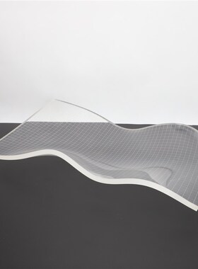 北欧现代轻奢水晶亚克力透明网格托盘样板房家居客厅桌面创意装饰