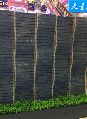 室内外中式现代简约弧形水幕墙花园工程装饰庭P院园林水景流水摆