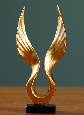 轻奢电视柜装饰摆件大鹏展翅客厅F酒柜家居饰品摆设车载桌面