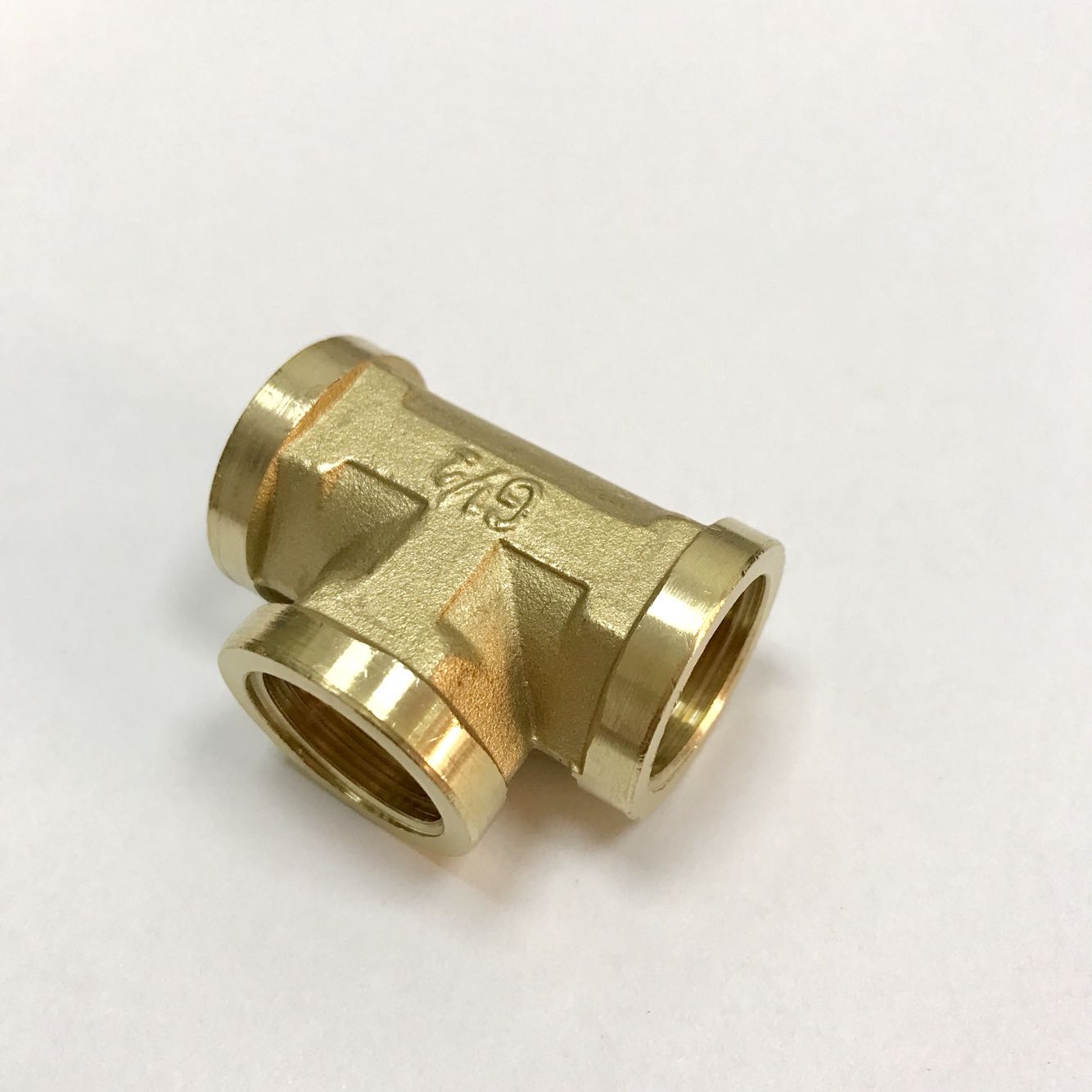 铸造件 铸铜 1/2 四分 内丝三通接头 铜内丝三通 压力2mpa DN15 - 图1