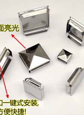 304不锈钢快速封口盖堵头免焊接内塞管堵管帽装饰盖孔塞封头管件