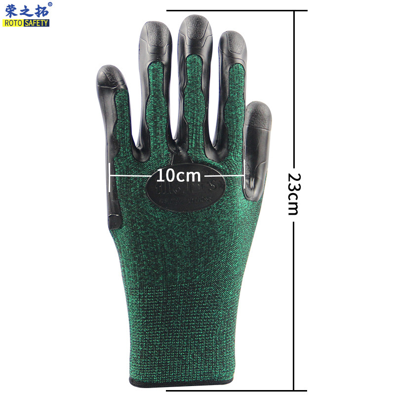 12双德川抓力王手套劳保防护 13针涤纶TPE浸胶超强耐磨防滑手套,淘宝优惠券,粉丝福利购,淘宝优惠卷