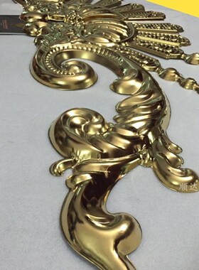欧式304不锈钢钛金色凤翔花别墅豪宅庭院外大门头装饰配件焊接花