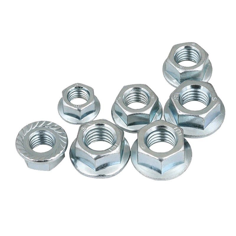 铁镀锌六角法兰螺帽花齿带齿防滑防松螺母M3M4M5M6M8M10M12M14M16,淘宝优惠券,粉丝福利购,淘宝优惠卷