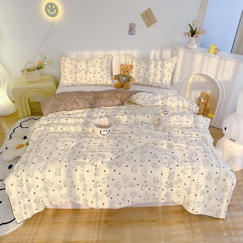 A类水洗棉双层纱冬豆被春婴秋被母SCD级软糯大纤维加被子保暖厚棉,淘宝优惠券,粉丝福利购,淘宝优惠卷