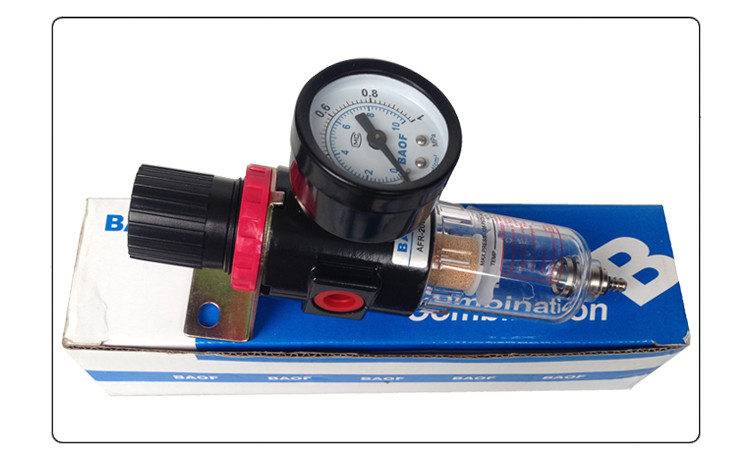 台湾正宗宝丰型气动单格件 AFR-2000迷你油水分离器 空压机过滤器 - 图1