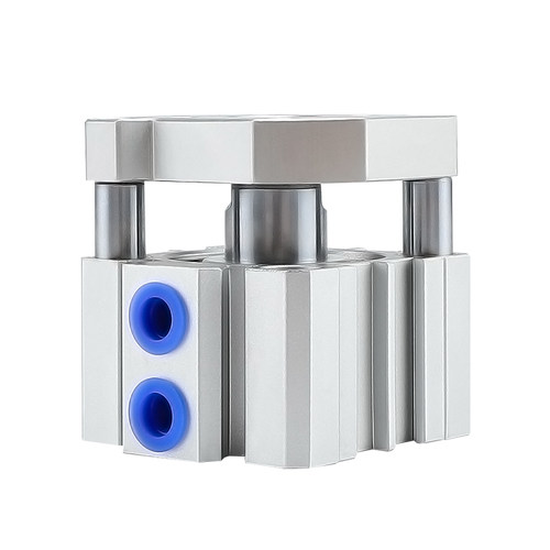 TACQ20-5X10*15*20-25-30-35-40x45x50薄型三轴三杆气缸 - 图3