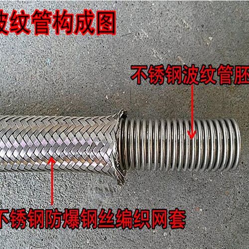 不锈钢金属软管 波纹管 焊接式外丝接头 螺纹式DN40  DN15  DN20 - 图3