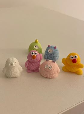 电脑长小可爱！屏幕小摆件办公室治愈系工位解压好物桌面装饰礼物