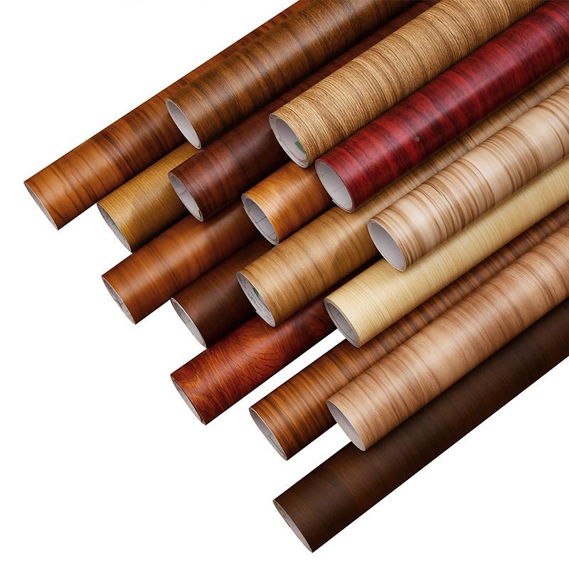 Waterproof pc wood sticker self-adhesive wall wardrobe cabinet old room door paper RKT pattern furniture v furniture renovation wallpaper