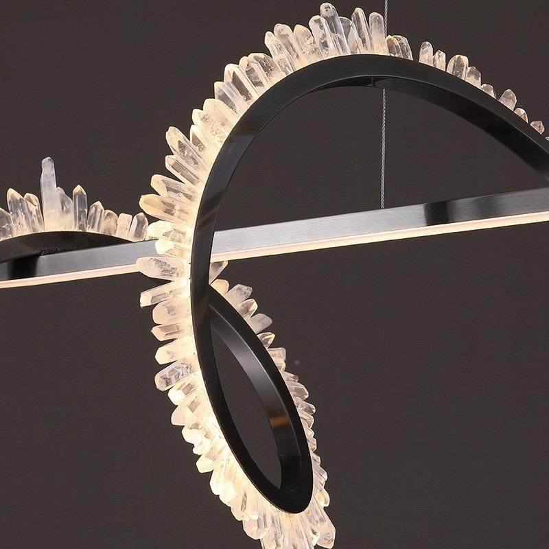 0252新款现代RY-20220简约轻奢天然水晶黑色不锈餐钢厅吧台设后计,淘宝优惠券,粉丝福利购,淘宝优惠卷