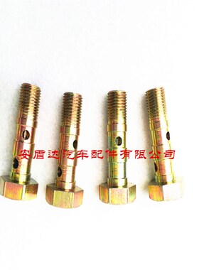 10*1双孔空心螺丝刹车注油螺栓双碟刹空心螺丝卡钳螺栓油管螺丝
