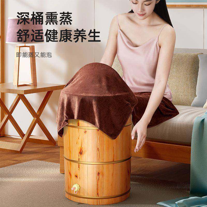 AL100161加热熏蒸小泡脚木桶蒸脚桶质木家用高汗蒸足浴桶恒温过腿,淘宝优惠券,粉丝福利购,淘宝优惠卷