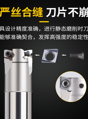 数控双面快进给铣刀杆4NKT高效开粗加工中心TE90度方肩立铣刀杆