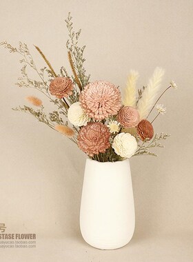 干花瓶子现代餐桌简约轻奢高档客厅插花电视柜家居装饰品创意花束