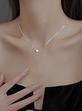 法国GVSEDUN方糖项链女纯