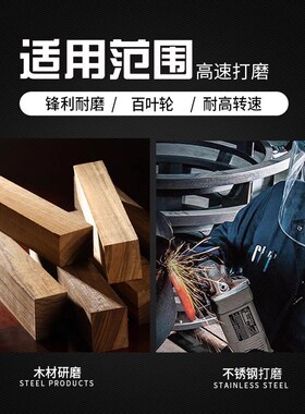 诺顿蓝火百叶片磨片100不锈钢打磨片磨光机抛光片百叶轮焊疤打磨