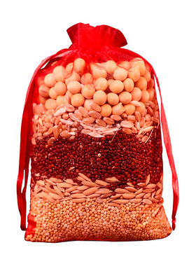 五谷丰登杂e粮摆件扫把簸箕挂饰乔迁之喜新居入宅搬家布置暖房礼