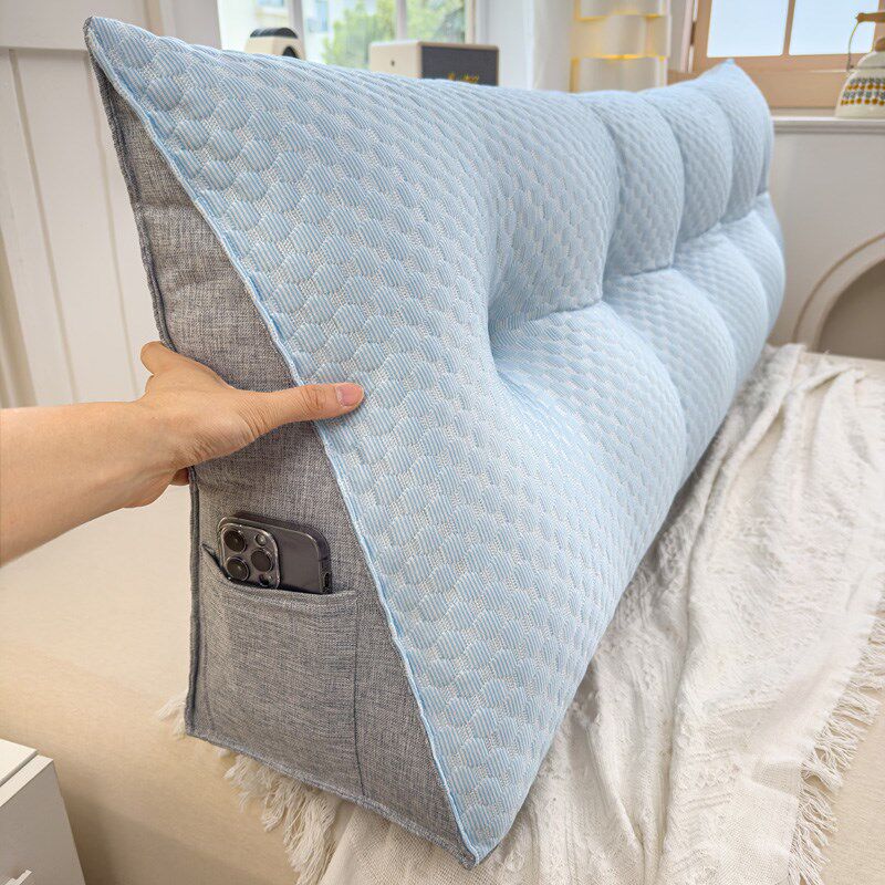Cool/Bingdoudou Bedside Cushion 20u25 New Bed Thickened Soft Pack Backrest Waist Protector Bay Window Cushion