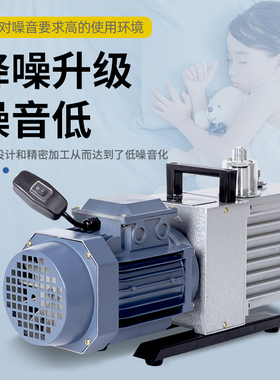 上海尚仪双级旋片式真空泵实验室小型抽气泵油工业用空调抽真空机
