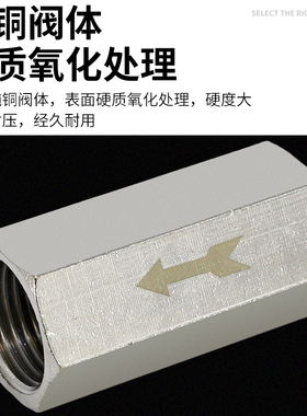 单向阀气动止回阀空压机直通逆止阀气体单项阀逆流阀气泵气管接头