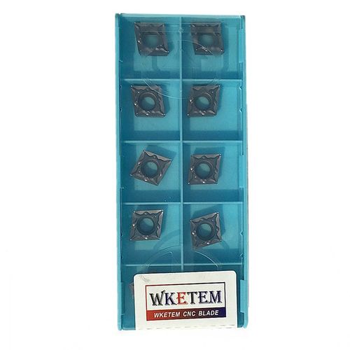 数控陶瓷刀片CCMT09T304/09T308-FG CT3000菱形内孔刀粒45#钢A3料 - 图3