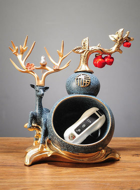 新中式招财葫芦钥匙收纳摆件家居C入户玄关客厅装饰品乔迁新居礼