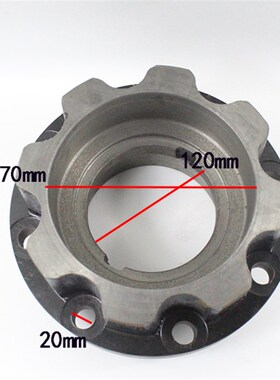 叉车前轮毂前桥驱动轮毂 哈巴头轴头杭叉A45 A47 R40 R45 4 4.5吨