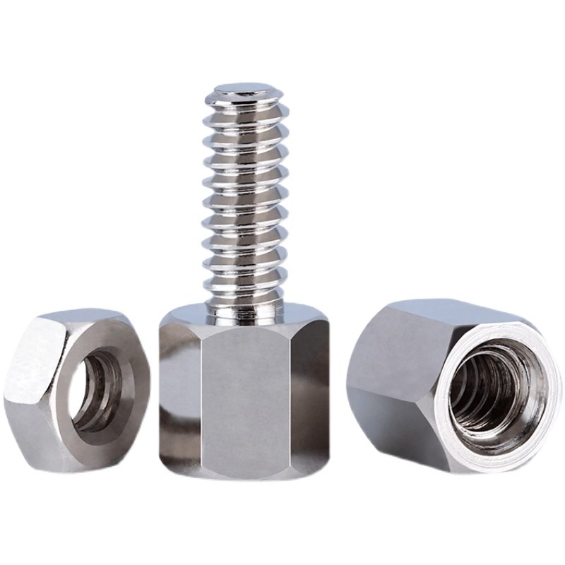 镀镍英制4-40单头六角铜柱VGA接头DB头电脑转接螺柱DB9主板螺丝柱 - 图3