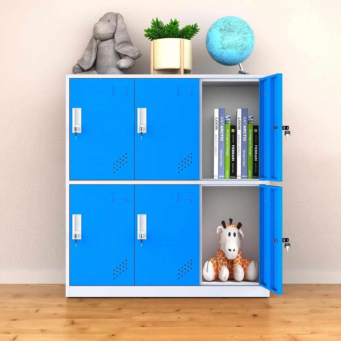 幼儿书包柜铁皮彩色园更衣班级教室学锁生书包柜-1储物柜宿舍带收,淘宝优惠券,粉丝福利购,淘宝优惠卷