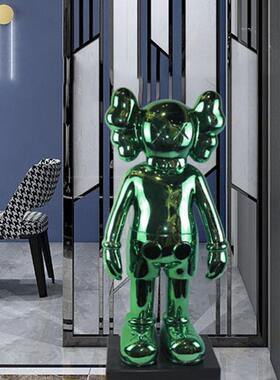 Kaws摆件客厅玄关公卡通雕塑轻饰奢样板酒店大堂软装品MOA仔间摆