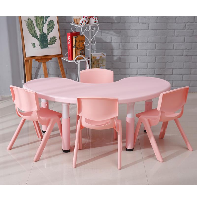 0A Kindergarten bright table, monthly children's desks and chairs, baby small table, early home children's OID toy table, peanut table, plastic