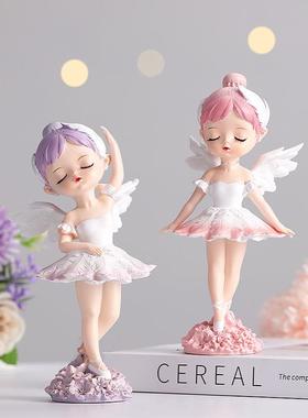 芭蕾舞女孩摆件可爱卡通卧室床头柜桌面儿童公主房间装饰品小礼物