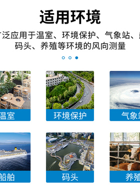 风向风速传感器室外风向袋三杯气象风向仪485高精度风向变送器
