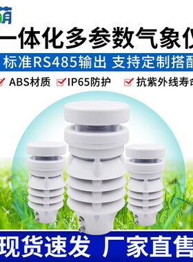 微型气象仪风速风向传感器一体化高精度集成小车载超声波监测站