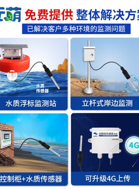 水质电导率检测仪海水盐度计ph高精度工业EC值水产养殖监测传感器