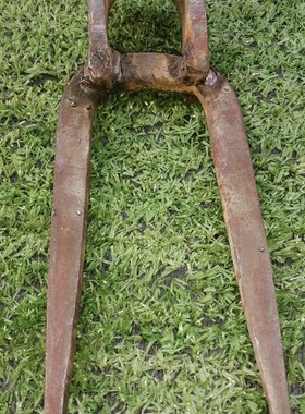 犇牛洛阳铲纯钢考古勘探工具二牙耙子锰钢手工打制禁止非法盗墓