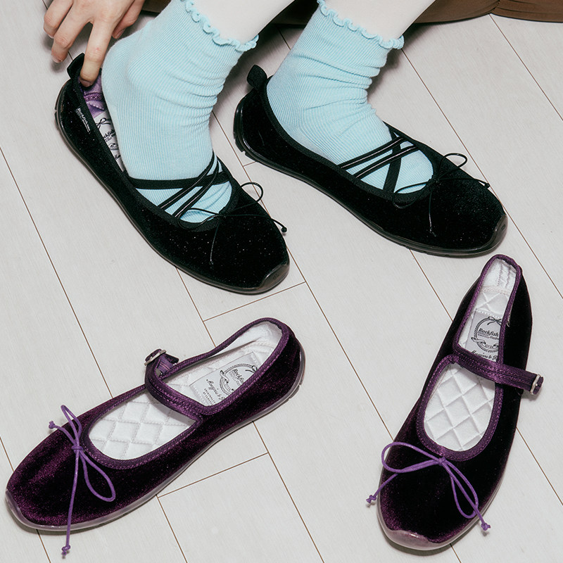 RockfishWeatherwear春季缎面芭蕾风时尚平底一字带玛丽珍鞋女鞋,淘宝优惠券,粉丝福利购,淘宝优惠卷