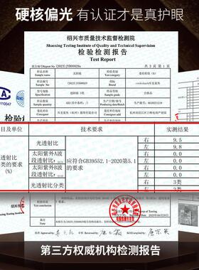 库克鲨鱼2025新款太阳眼镜男款开 车驾驶司机变色偏光太阳眼镜抗U