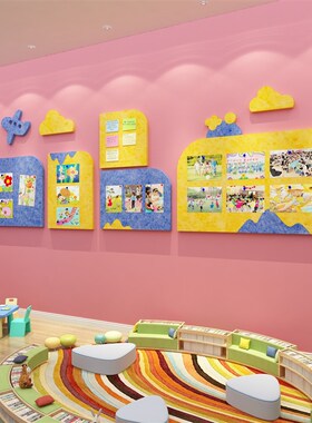 舞蹈房教室布置装饰艺术培训机构师资学I员风采展示毛毡文化墙面