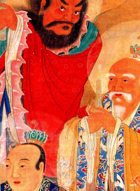 四大天师画像h张道陵挂画许逊萨坚守葛玄卷轴画水陆画