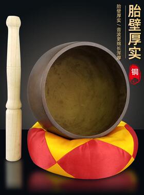 加厚铜磬引磬大磬精工铜钵佛音碗香炉禅钵风水佛具诵经大磬铜罄庆