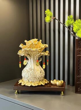 带来财富和宝藏财富和宝藏白菜装饰品客厅电视柜收银台前台装饰店