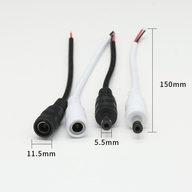 DC线圆孔公母头电源适配器 音响显示器 多功能充电插头延长连接线 - 图3