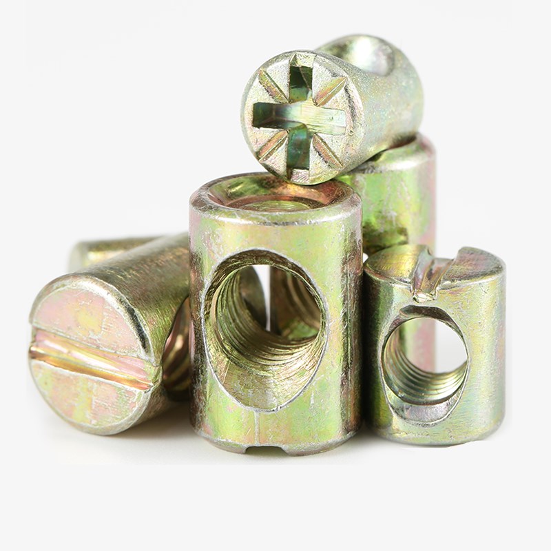 锤子螺母螺帽锤头家具螺丝连接件配件一字十字M6M8*11x12x15x17mm - 图0