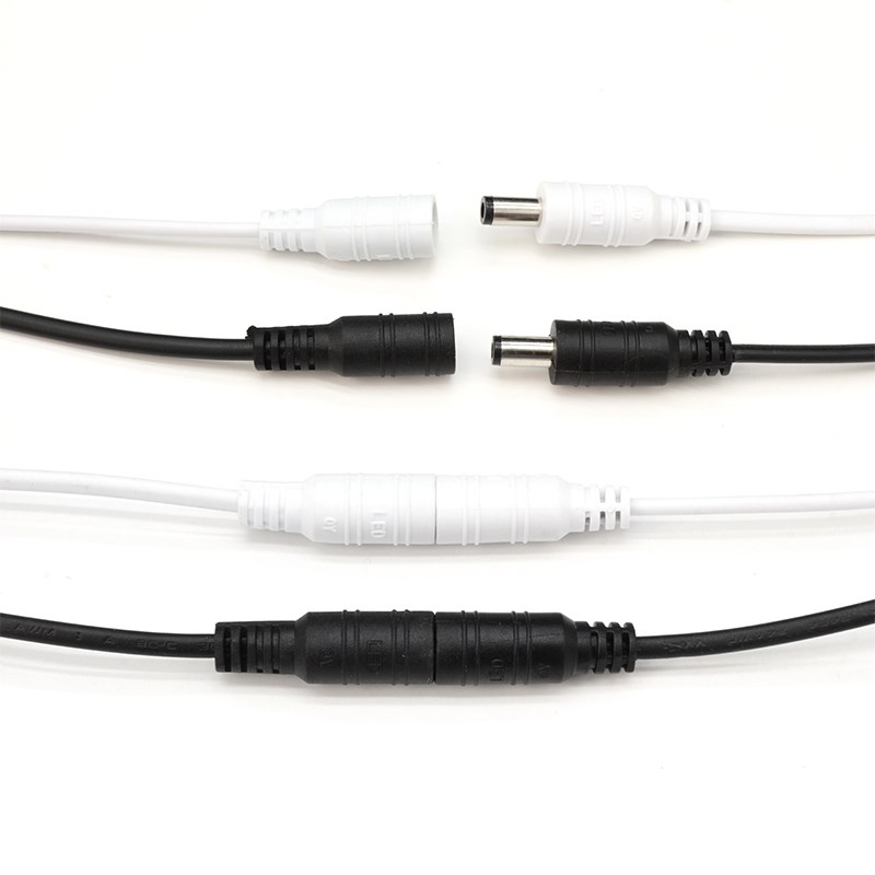 DC线圆孔公母头电源适配器 音响显示器 多功能充电插头延长连接线 - 图0